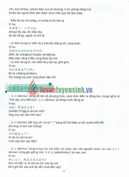 Sách luyện dịch song ngữ Trung Việt HSK 1-4 mới PDF tải FREE