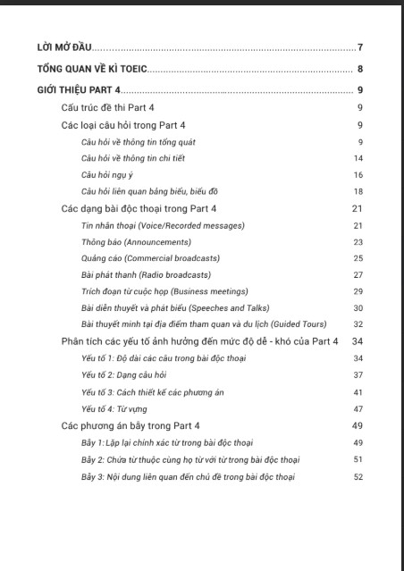 Sách luyện thi TOEIC UP Part 4 PDF tải FREE - Nội bộ Zim Academy 5 Sách luyện thi TOEIC UP Part 4 PDF tải FREE - Nội bộ Zim Academy