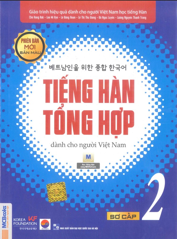 Sách tiếng Hàn tổng hợp cho người Việt sơ cấp 2 PDF tải FREE