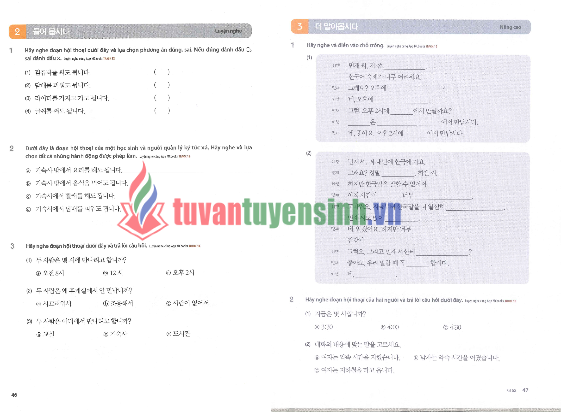 Sách tiếng Hàn tổng hợp cho người Việt sơ cấp 2 PDF tải FREE3