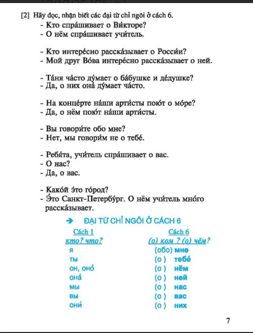 Sách tiếng Nga 7 bản Full PDF tải FREE - Nhà xuất bản Giáo dục Việt Nam 6 Sách tiếng Nga 7 bản Full PDF tải FREE - Nhà xuất bản Giáo dục Việt Nam