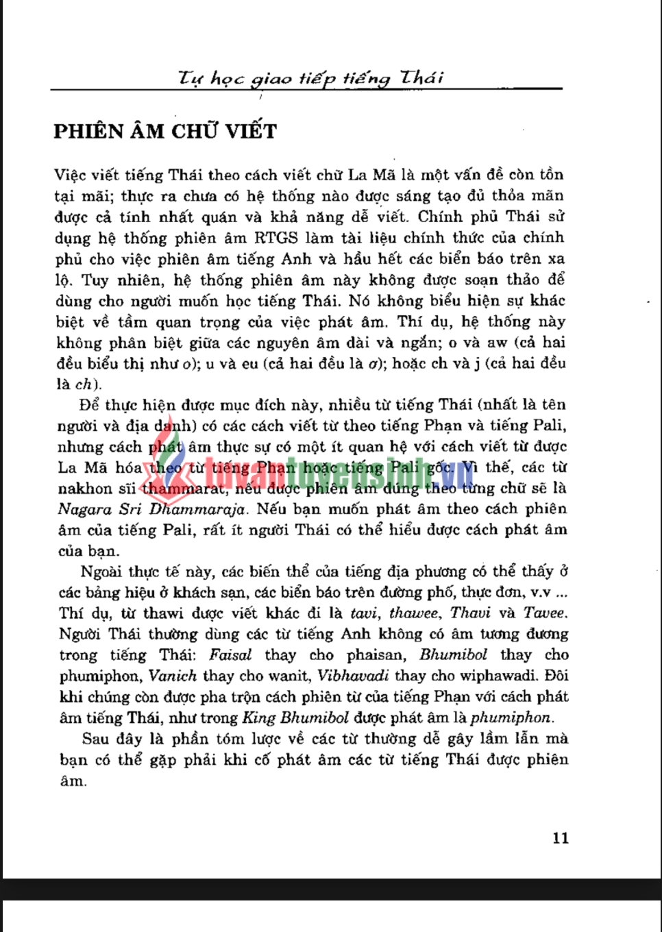 Sách tự học tiếng Thái giao tiếp trong mọi tình huống PDF FREE