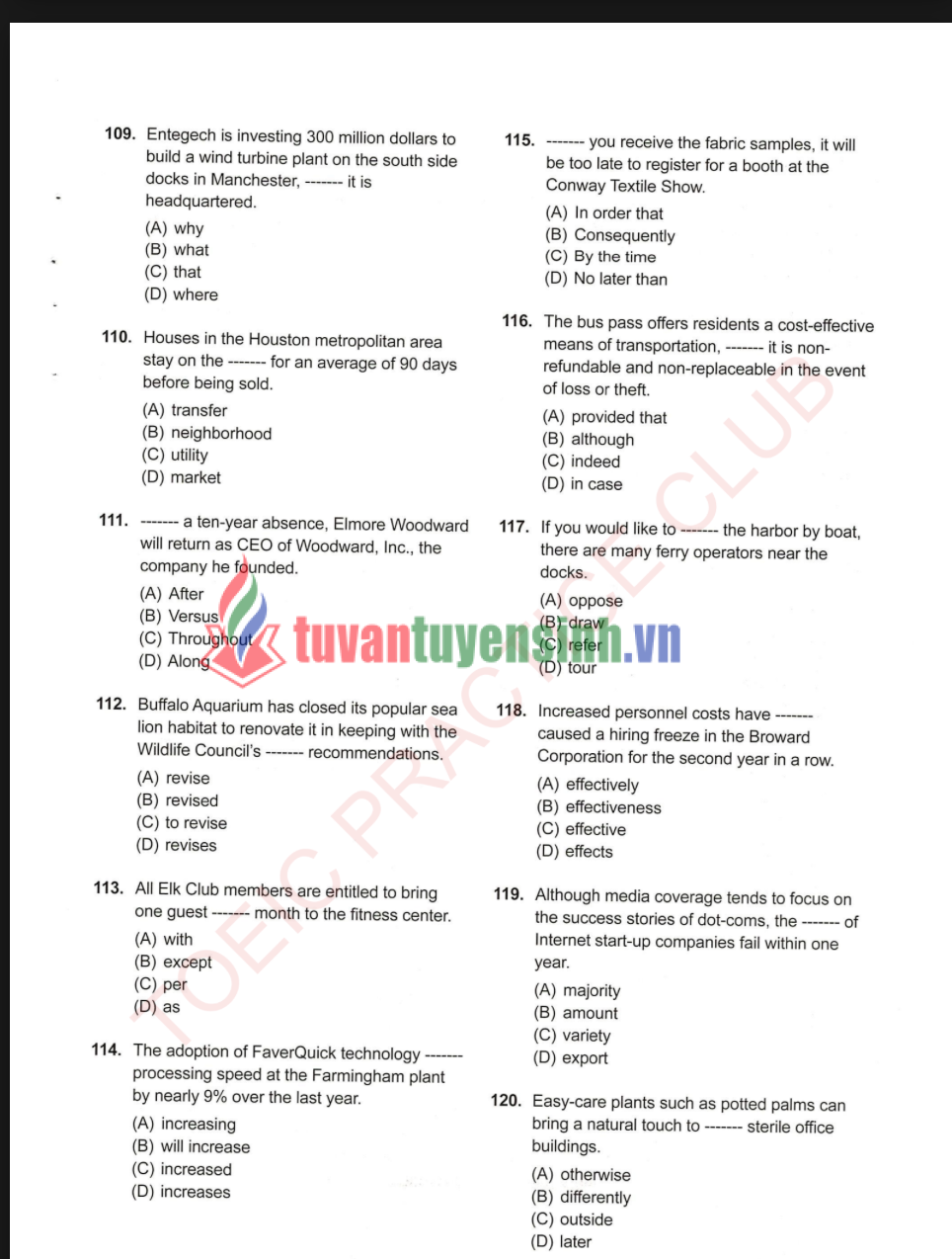 Sách tuyển chọn 5 đề TOEIC Reading có đáp án PDF tải FREE 1