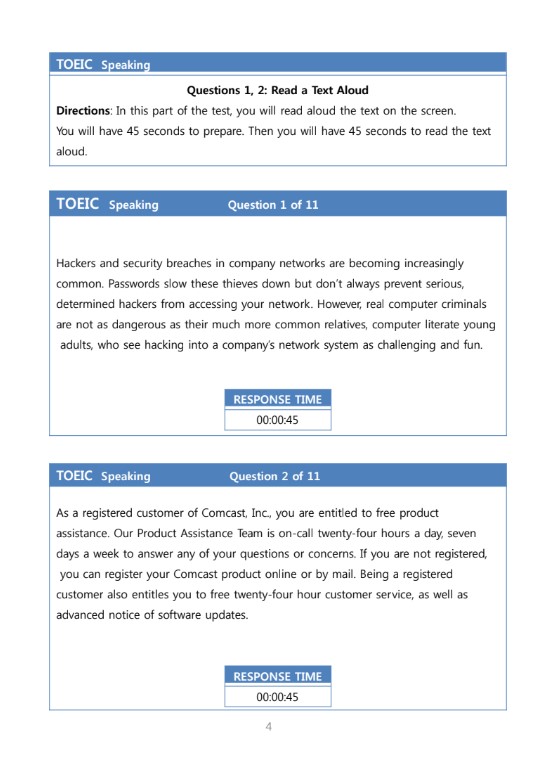 TOEIC Complete Speaking Tests có đáp án PDF tải FREE 4 TOEIC Complete Speaking Tests có đáp án PDF tải FREE