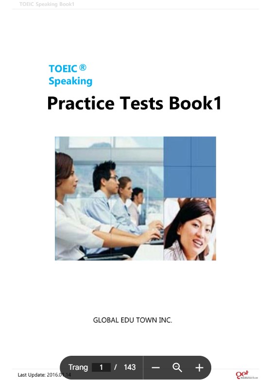 TOEIC Speaking Test Book 1 Hack có đáp án PDF tải FREE