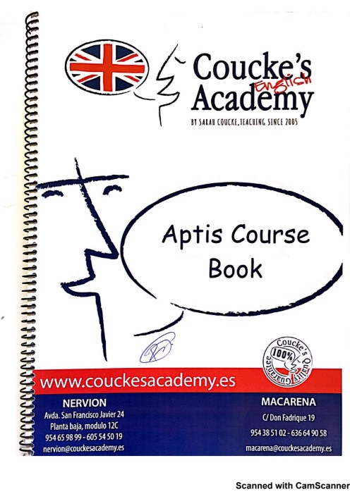 Tải FREE Aptis Course Book bản Full PDF Coucke's Academy