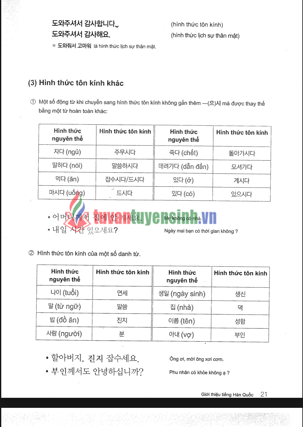 Tải FREE File Sách ngữ pháp tiếng Hàn thông dụng sơ cấp PDF 3