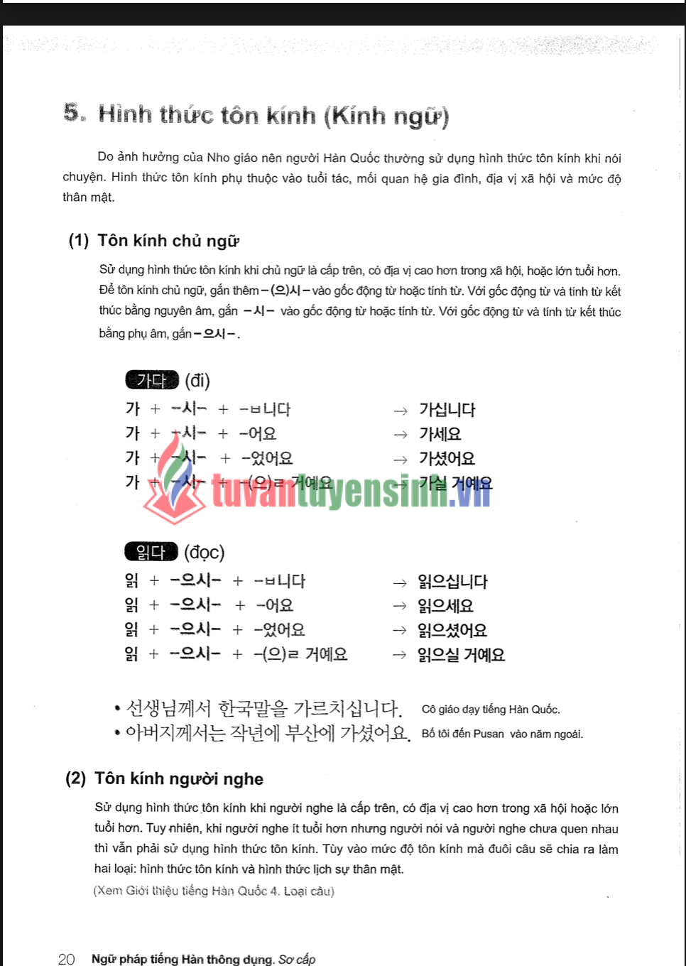 Tải FREE File Sách ngữ pháp tiếng Hàn thông dụng sơ cấp PDF 4