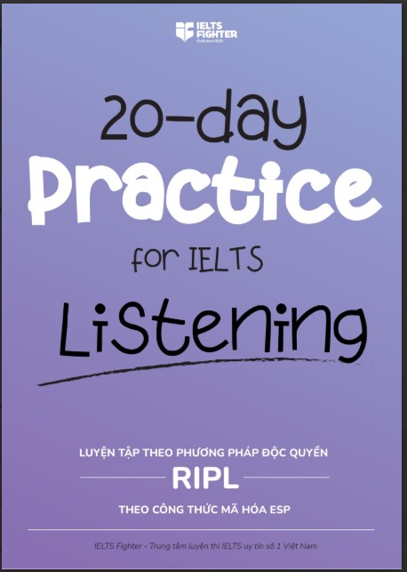 Tải FREE Sách 20 day Practice for IELTS Listening PDF IELTS-Fighter