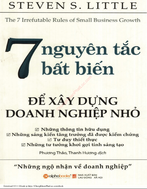 Tải FREE sách 7 Nguyên Tắc Bất Biến Để Xây Dựng Doanh Nghiệp Nhỏ PDF 6 Tải FREE sách 7 Nguyên Tắc Bất Biến Để Xây Dựng Doanh Nghiệp Nhỏ PDF