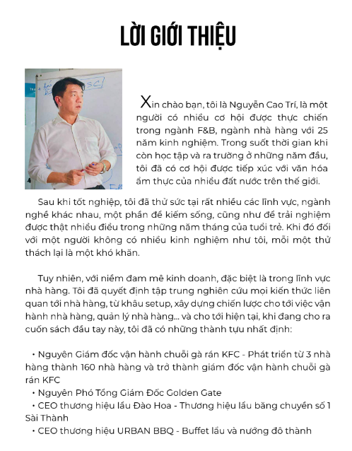 Tải FREE sách Vận Hành Nhà Hàng Hoàn Hảo PDF