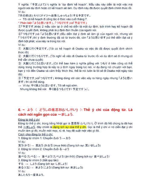 Tải FREE tài liệu Tổng Hợp 89 Mẫu Ngữ Pháp N4 PDF 4 Tải FREE tài liệu Tổng Hợp 89 Mẫu Ngữ Pháp N4 PDF
