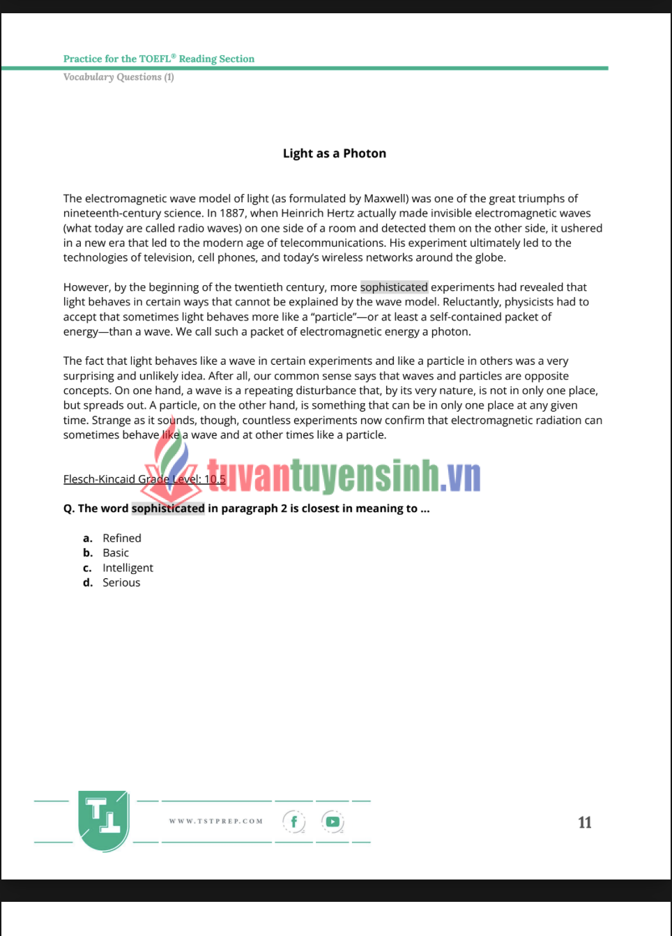 Tài liệu 100+ TOEFL Reading Practice Questions PDF tải FREE 1