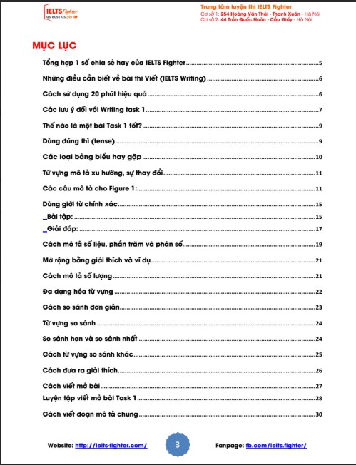 Tài liệu Task 1 IELTS Writing Target Band 7+ PDF tải FREE - Nội bộ FIGHTER