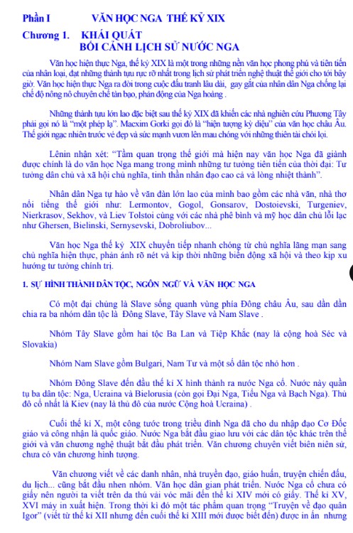 Tài liệu Văn Học Nga ĐH An Giang PDF tải FREE - Nội bộ 5 Tài liệu Văn Học Nga ĐH An Giang PDF tải FREE - Nội bộ