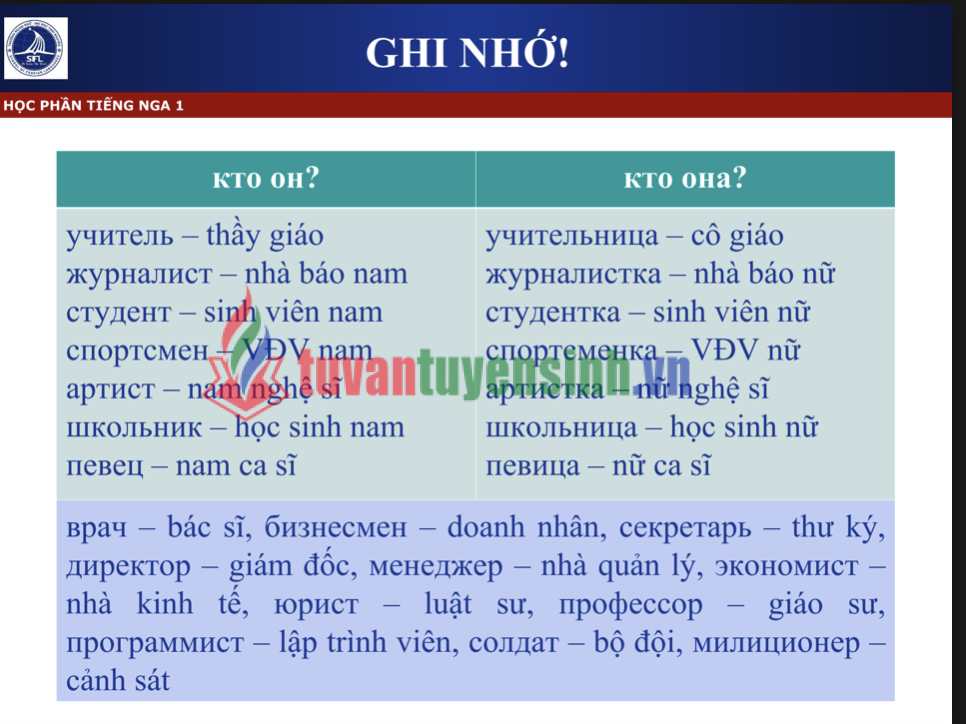 Tài liệu danh từ và đại từ tiếng Nga cho người Việt PDF tải FREE 2