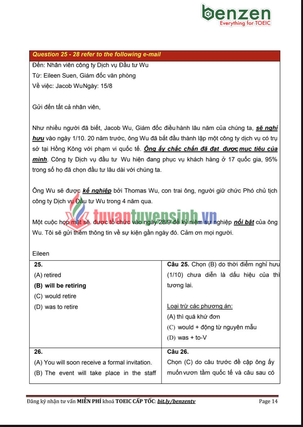 Tài liệu giải 100 câu hỏi thi Toeic Part 6 PDF tải MIỄN PHÍ 13 Tài liệu giải 100 câu hỏi thi Toeic Part 6 PDF tải MIỄN PHÍ 1