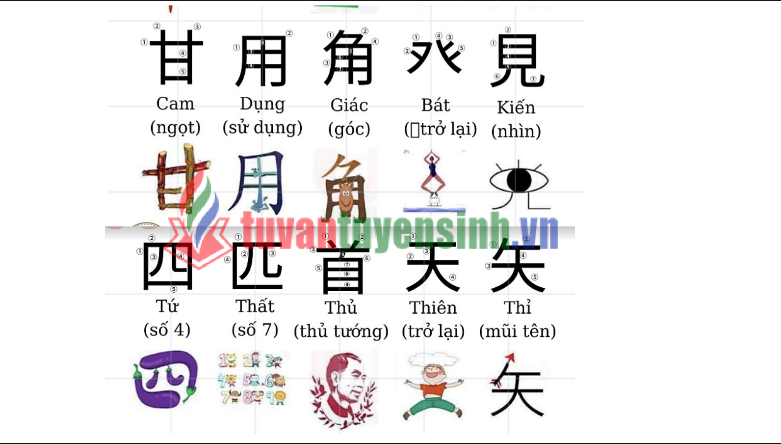 Tài liệu học 214 Bộ Thủ thường gặp tiếng Trung PDF tải FREE5