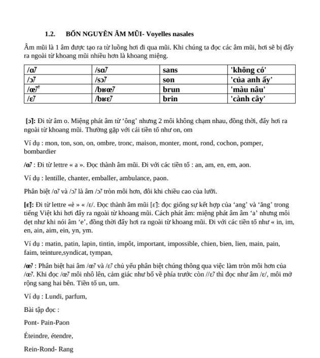 Tài liệu học Prononciation tiếng Pháp cơ bản PDF tải FREE 5 Tài liệu học Prononciation tiếng Pháp cơ bản PDF tải FREE