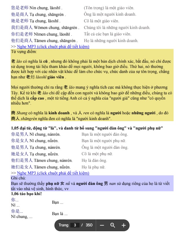 Tài liệu học ngữ pháp tiếng Trung có bài tập và đáp án PDF FREE 4 Tài liệu học ngữ pháp tiếng Trung có bài tập và đáp án PDF FREE