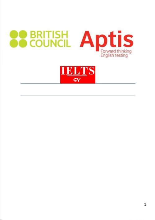 Tài liệu luyện Aptis Speaking cấp tốc PDF có đáp án PDF FREE 6 Tài liệu luyện Aptis Speaking cấp tốc PDF có đáp án PDF FREE