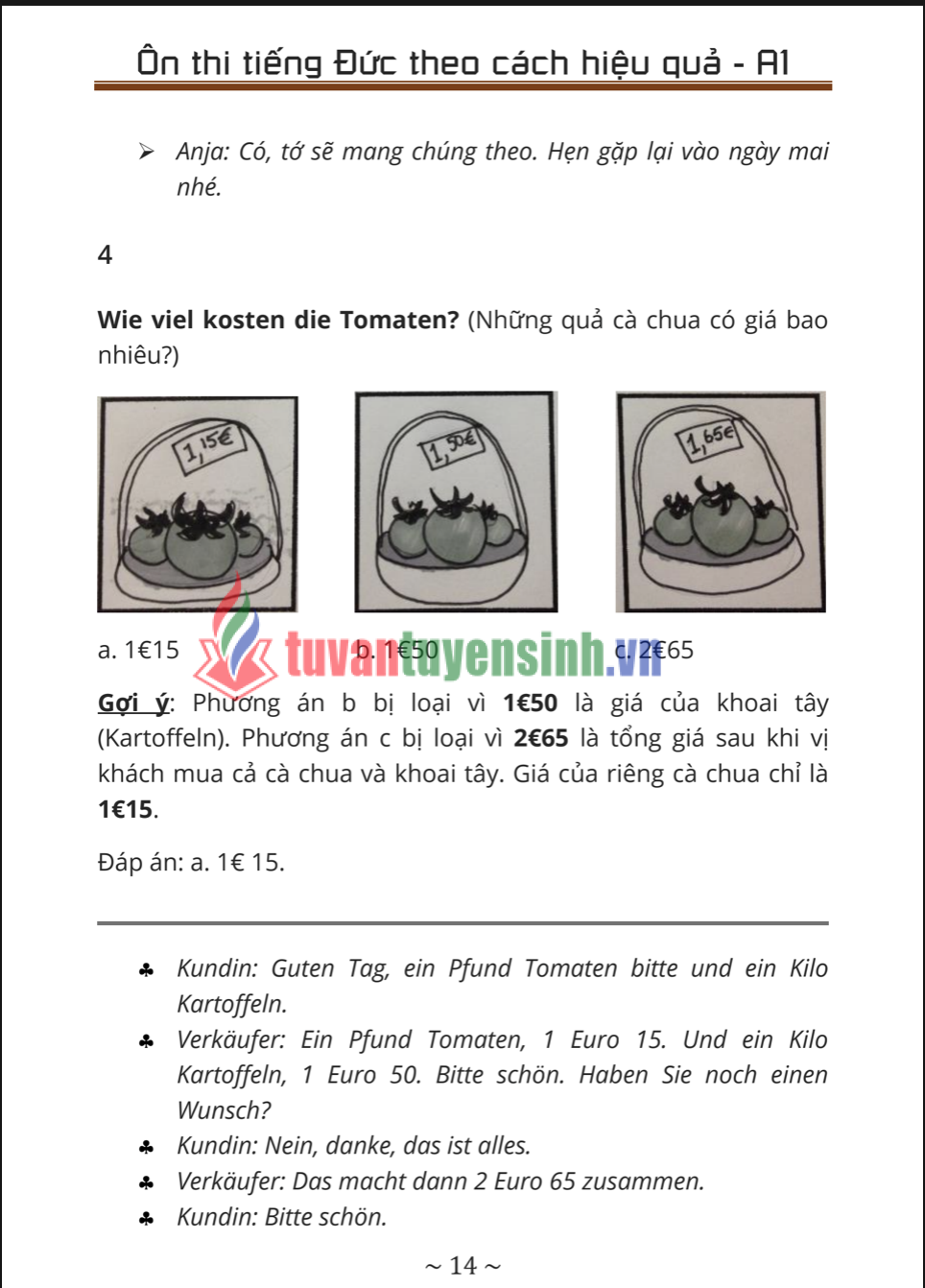 Tài liệu ôn thi tiếng Đức A1 theo cách hiệu quả PDF tải FREE 1