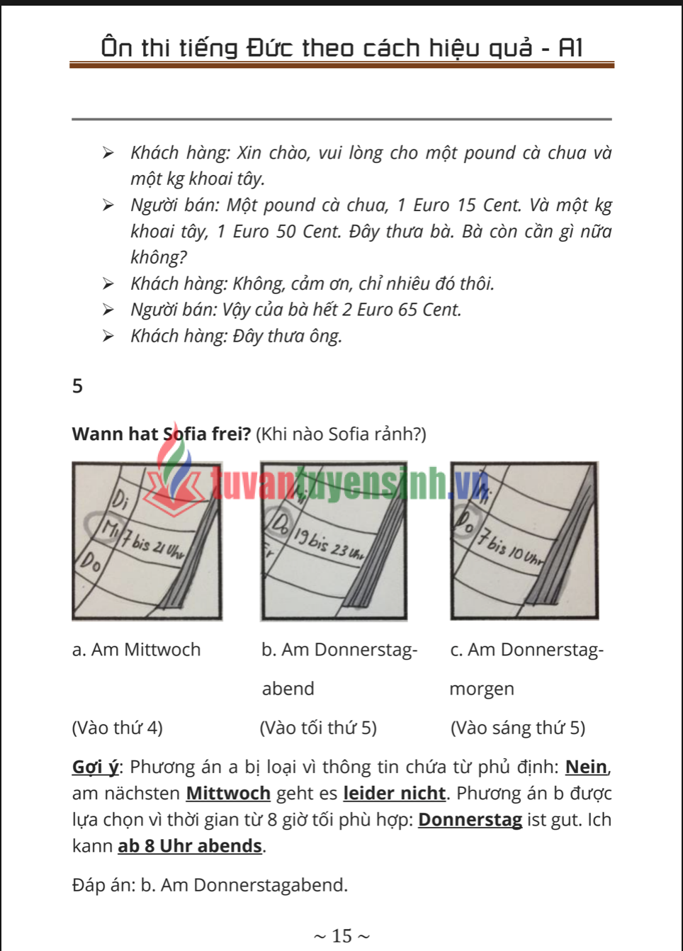 Tài liệu ôn thi tiếng Đức A1 theo cách hiệu quả PDF tải FREE 2