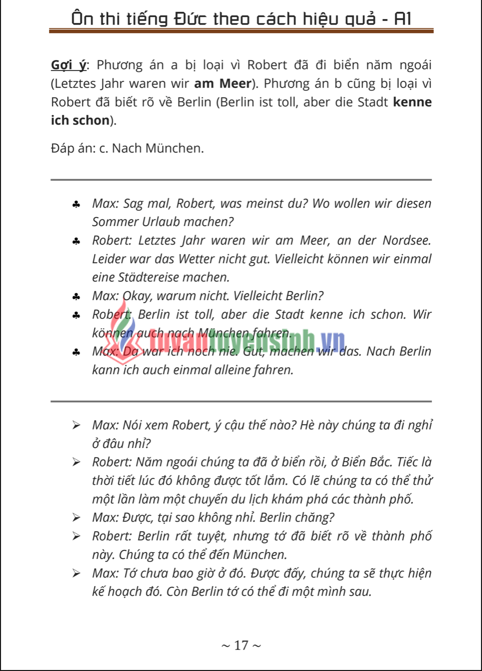 Tài liệu ôn thi tiếng Đức A1 theo cách hiệu quả PDF tải FREE 4