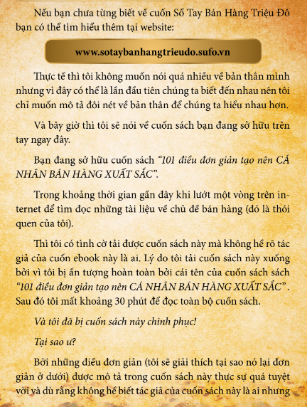 Tải sách 101 Điều Đơn Giản Tạo Nên Cá Nhân Bán Hàng Xuất Sắc PDF