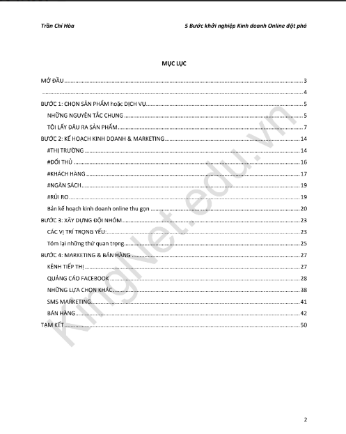 Tải sách 5 Bước Khởi Nghiệp Kinh Doanh Online Đột Phá PDF