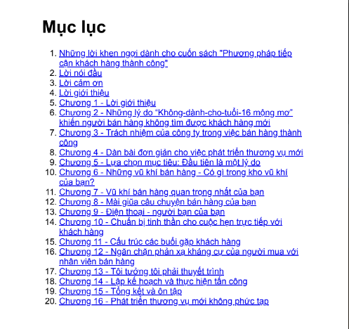 Tải sách Phương Pháp Tiếp Cận Khách Hàng Thành Công PDF