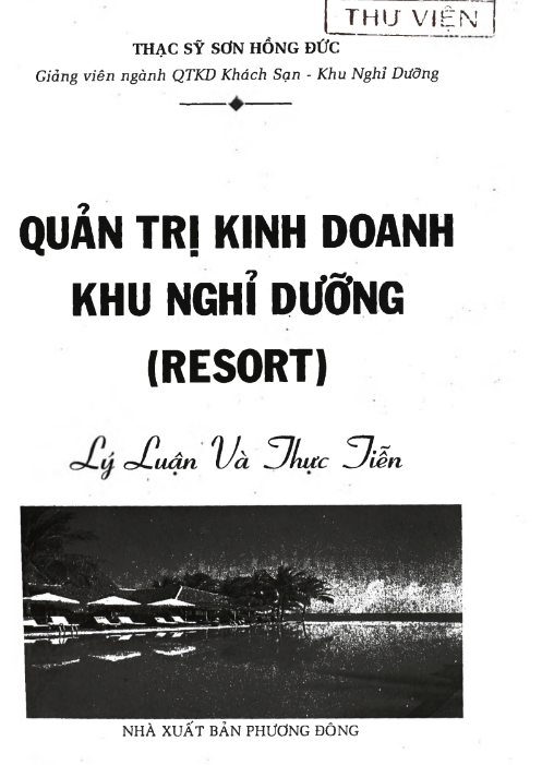 Tải sách Quản Trị Kinh Doanh Khu Nghỉ Dưỡng P1 PDF