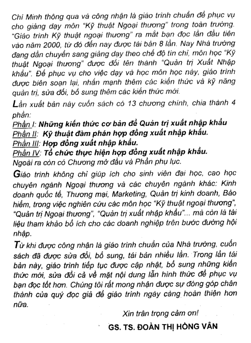 Tải sách Quản Trị Xuất Nhập Khẩu PDF