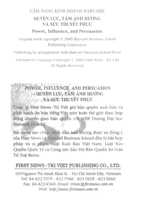 Tải sách Quyền Lực Tầm Ảnh Hưởng Và Sức Thuyết Phục PDF