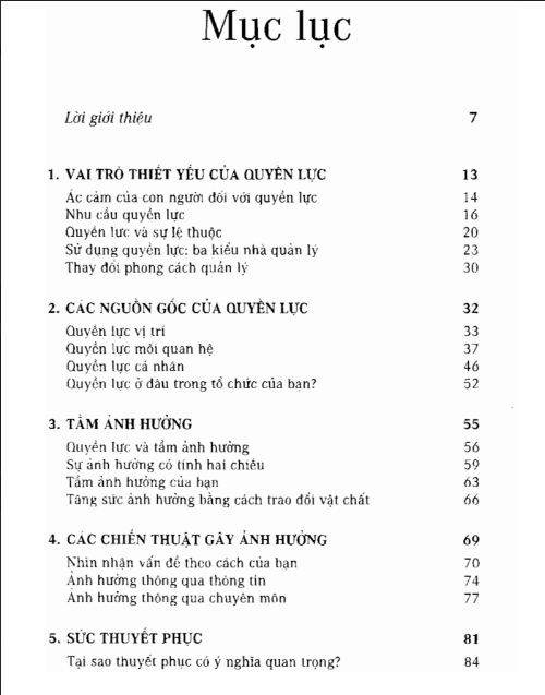 Tải sách Quyền Lực Tầm Ảnh Hưởng Và Sức Thuyết Phục PDF