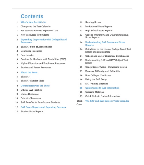 The SAT® and SAT Subject TestsTM bản Full PDF tải FREE – Tư Vấn Tuyển Sinh
