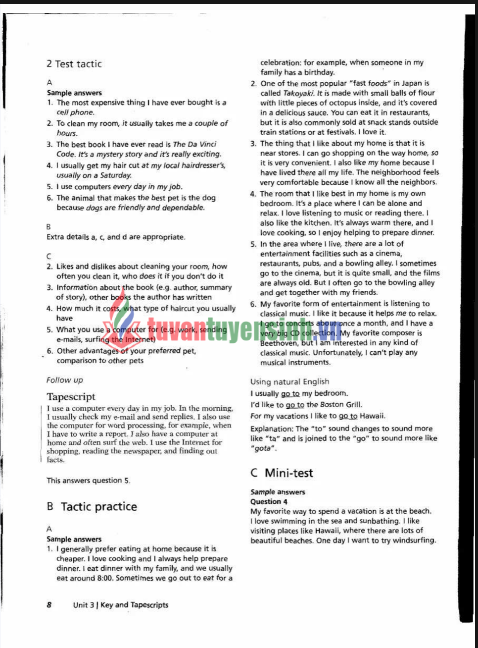 Tải FREE sách Tactics for TOEIC Speaking & Writing Tests PDF 17 Viết toàn bộ nội dung trong các hình ra cho tôi, không cần phải nói hình bao nhiêu, phải viết đầy đủ nội dung trong các hình chứ không làm gì thêm 2