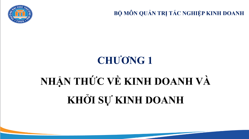 Bài Giảng Khởi Sự Kinh Doanh - TMU PDF tải FREE 7 Bài Giảng Khởi Sự Kinh Doanh - TMU PDF tải FREE