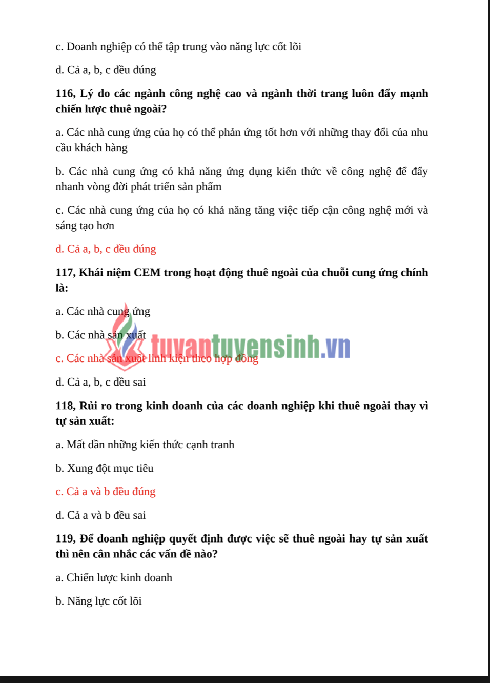 Đề cương ôn Quản Trị Chuỗi Cung Ứng - HUIT PDF tải FREE 4