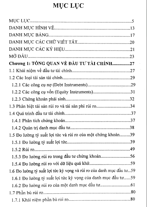 Giáo Trình Đầu Tư Tài Chính PDF tải FREE