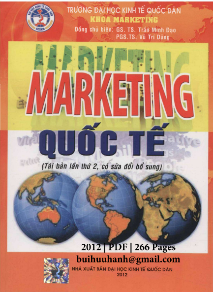 Giáo Trình Marketing Quốc Tế - Đại học Kinh Tế Quốc Dân PDF tải FREE