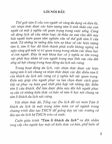 Giáo Trình Tâm Lý Khách Du Lịch PDF tải FREE