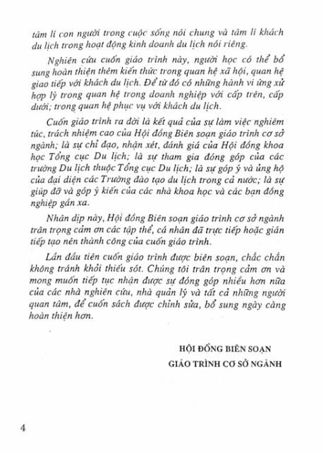 Giáo Trình Tâm Lý Khách Du Lịch PDF tải FREE