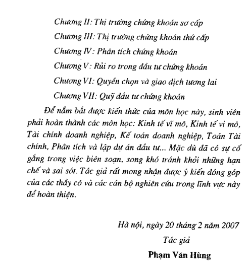 Giáo Trình Thị Trường Chứng Khoán - TLU PDF tải FREE