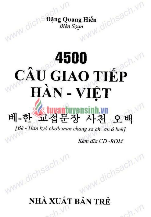 Sách 4500 Câu Giao Tiếp Hàn Việt PDF tải FREE 7 Sách 4500 Câu Giao Tiếp Hàn Việt PDF tải FREE