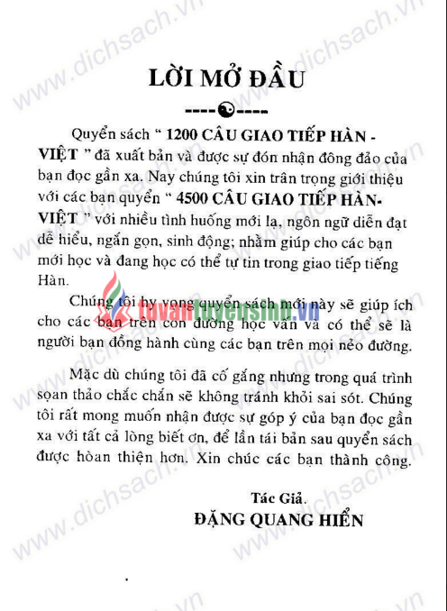 Sách 4500 Câu Giao Tiếp Hàn Việt PDF tải FREE 6 Sách 4500 Câu Giao Tiếp Hàn Việt PDF tải FREE