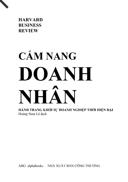 Sách Cẩm Nang Doanh Nhân PDF tải FREE 8 Sách Cẩm Nang Doanh Nhân PDF tải FREE