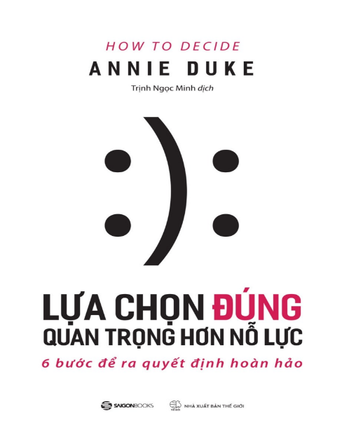 Sách Lựa Chọn Đúng Quan Trọng Hơn Nỗ Lực PDF tải FREE