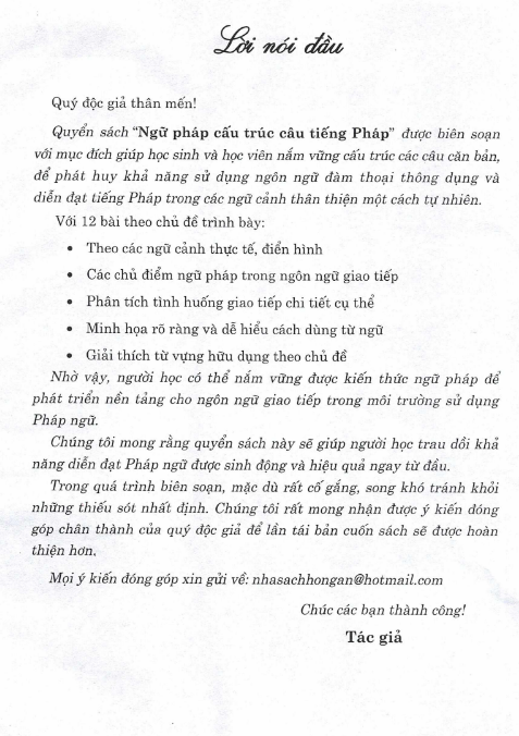 Sách Ngữ Pháp Cấu Trúc Câu Tiếng Pháp PDF tải FREE - Trình Độ Sơ Cấp 6 Sách Ngữ Pháp Cấu Trúc Câu Tiếng Pháp PDF tải FREE - Trình Độ Sơ Cấp