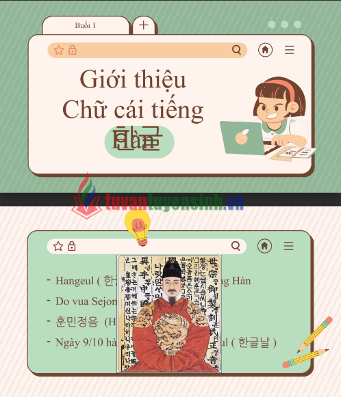 Tải FREE Bài Giảng Giới Thiệu Chữ Cái Tiếng Hàn PDF